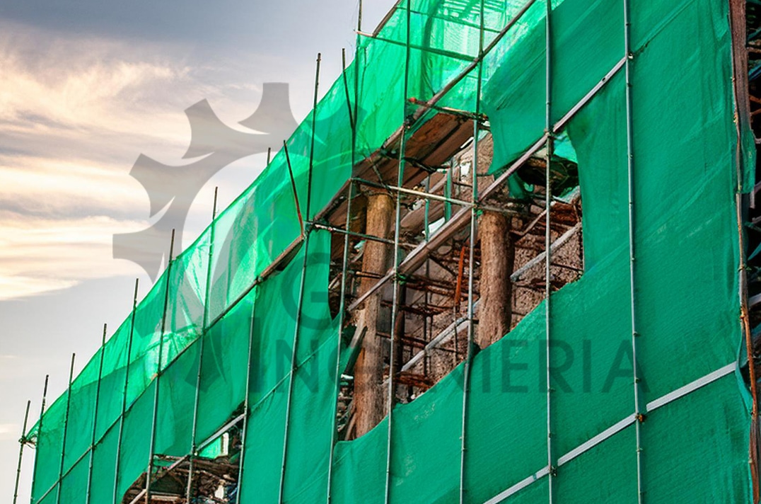 Malla Raschel en Construcción: Protección y Cercado